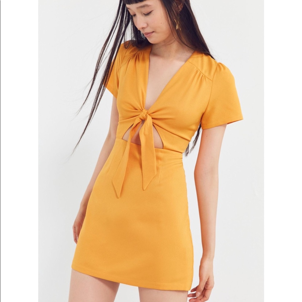 Tie front dress